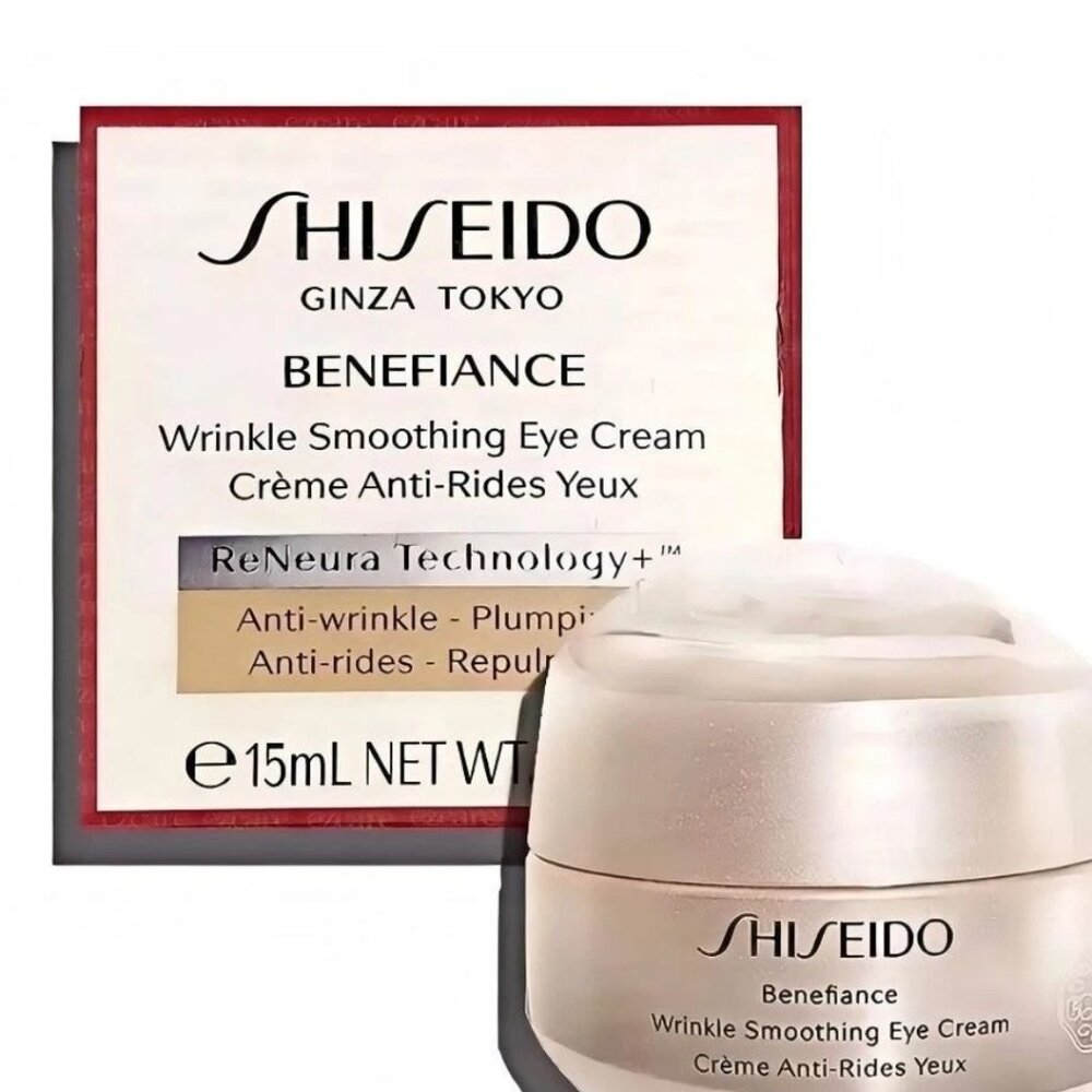 Shiseido Benefiance Wrinkle Smoothing Eye Cream – Anti-Aging 15 ml (pack of 2) - Picture 2 of 4